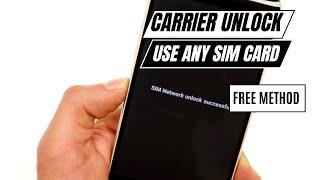 How to unlock Samsung Galaxy A01 for any Carrier Network