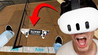 I Tried SKATEBOARDING IN VR! (Virtual Skate)