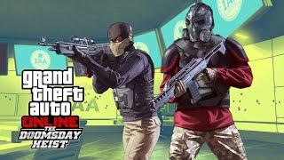 Am jucat GTA 5 cu David si am facut o parte din DoomsDay Heist