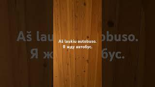 Aš laukiu autobuso. Я жду автобус. #Aš #laukiu #autobuso #Я #жду #автобус