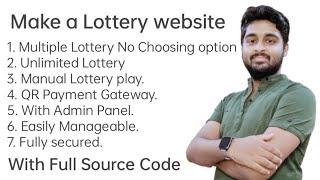 How to make a lottery website using PHP