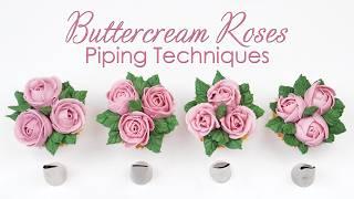 Best Piping Tips For Buttercream Roses  - Cupcake Tutorial