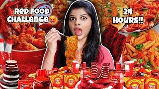 I Only Ate *RED* Food For 24 Hours!! || Jenni's Hacks