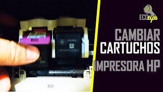 How to put and remove ink cartridges in an HP printer (Deskjet 3050)