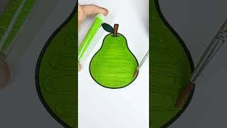 #glitter #glitterart #colorfulcreativekids #fruit #pear #green #color