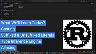 Rust casting, difference between suffixed & unsuffixed literals, aliasing & type inference engine