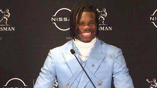 Travis Hunter press conference after winning Heisman