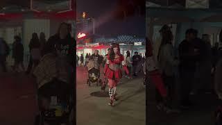 #music #knottsscaryfarm   Cheerleader clown tries to smite me!