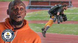 Usain Bolt Reacts To Alternative 100m World Records - Guinness World Records