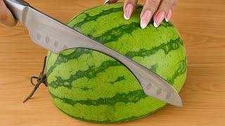 The Easiest Way to Cut Watermelon – Fast, Clean, and No Fuss !