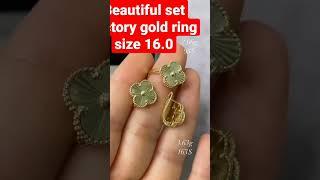 Beautiful set factory gold ring size16.0 #ring #gold