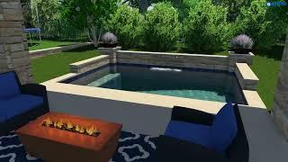 Banks Pool II - Designed by Mike Livingston - Cody Pools