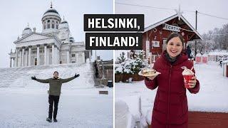 We're in FINLAND!  Helsinki FOOD + city tour (in the WINTER!)