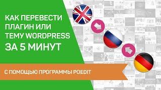 ЭКСПРЕСС-ИНСТРУКЦИЯ в 2021г: Как перевести плагин или тему Wordpress на русский за 5 минут с Poedit?