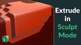 Blender Secrets - Extrude in Sculpt Mode