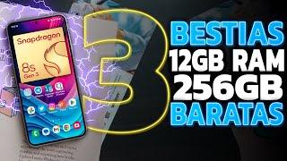 3 TELÉFONOS ALTA GAMA con 12GB RAM (REALES) Y 256GB ¡LOS MAS BARATOS EN 2025! 