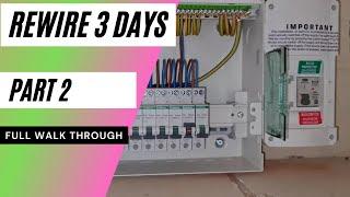 Rewire in 3 days Part 2 TT time delayed RCD. Tools review, TESP and much more