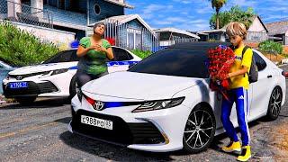 ОПЕРСКАЯ ЕЗДА В GTA 5 - ПОДАРИЛ МАМЕ ОПЕРСКУЮ TOYOTA CAMRY! ДПС ПОГОНЯ ЗА ОПЕРСКОЙ КАМРИ! ВОТЕР