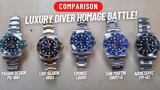 LUXURY DIVER HOMAGE BATTLE 2 - PAGANI, SAN MARTIN, CRONOS, LIGE, ADDIESDIVE!!!