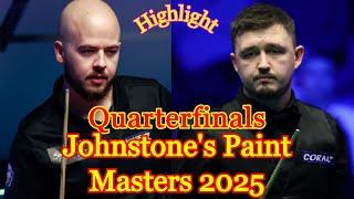 Kyren Wilson vs Luca Brecel Q/F Highlight Johnstone's Paint Masters 2025 snooker