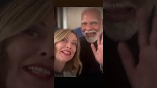 Narendra Modi And Georgia meloni meet up template