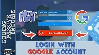 Login With Google Account Using PHP & Client API & Bootstrap Design