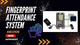 IoT Based Biometric Fingerprint Attendance System with NodeMCU ESP8266 #esp #iot