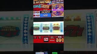 Slot Quick Vid #002 - Wheel of Fortune Gold Spin 25 Cent - Big Line Hit @ Horseshoe Black Hawk