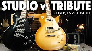 Gibson Les Paul Tribute vs Gibson Les Paul Studio  - Side by Side Comparison