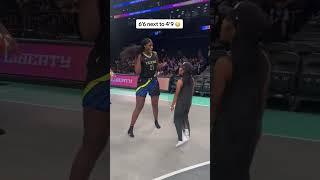 Dallas Wings center Kalani Brown & Lola Brooke's height difference  #wnba