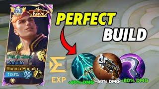 MANIAC!! PAQUITO NEW PERFECT BUILD 2024!! FOR EXP LANE (Must try) - Mobile Legends