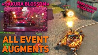 Tanki Online - Every "Sakura Blossom" Event Augment | Highlights & Montage | 3300 Rubies Giveaway