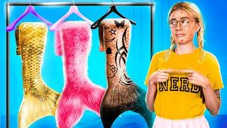 From Nerd to Popular Mermaid! Extreme Makeover Hacks and Gadgets