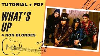 What's Up | 4 Non Blondes | Senza Barré | Tutorial Chitarra | Accordi | Canzoni Facili