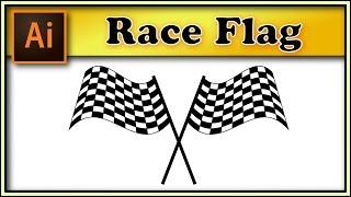 Race flag very easy - Adobe Illustrator tutorial