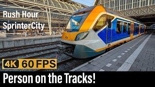 Train Cab Ride NL / Person on the Tracks! / Amsterdam - Purmerend - Hoorn / SNG IC / October 2024