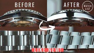 How to remove Scratches from a Watch (Brush & Polish)