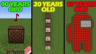 how to play note blocks at different ages