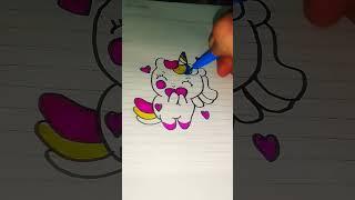 unicorn  #cute  #kawaii  #unicorn  #drawing  #colouring  #amazing  #doms  #drawwithme  #ytshorts