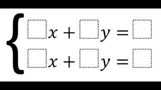 Substitution Method in Equations System