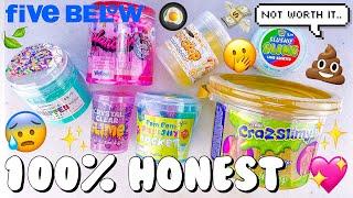 STORE BOUGHT SLIMES UNDER $5 REVIEW  100% Honest Five Below