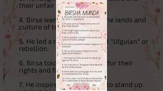 10 lines on Birsa Munda in english | Essay on Birsa Munda in english | Birsa Munda essay in english