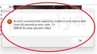 ISDone.dll Fix Error file write operation failed An error occurred while Unpacking unable to write