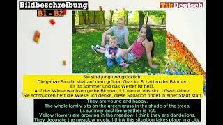 Learn German - Bildbeschreibung B1 und B2 prüfung