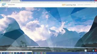 SAP Learning Hub Demo