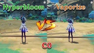 Yelan Hyperbloom vs Yelan Vaporize!! Team comp gameplay Comparison!!!