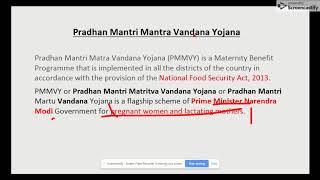 Scheme By Ministry of Women and Child Development : Part 1