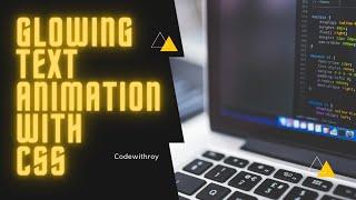 How to make glowing text in CSS3 Animation | CSS3 Glowing text animation | CSS Effects