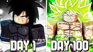 I SURVIVED 100 Days as BERSERK BROLY on Dragon Ball Rage.. - Roblox