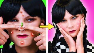 How To Be Like Wednesday Addams || DIY Extreme Makeover Ideas by ArtTool!